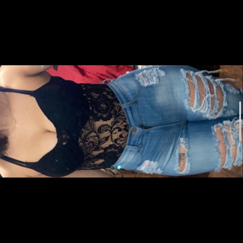 High Rise Ripped Jeans